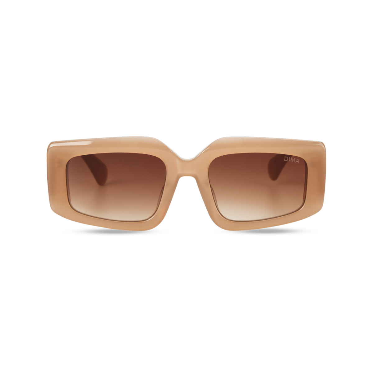 dima sunglass vivid milky brown frame brown gradient lens 1