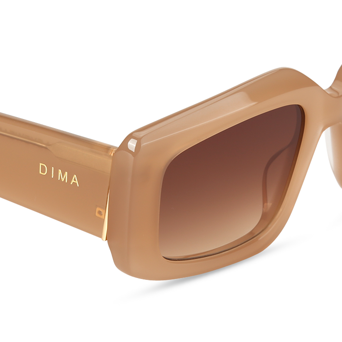 dima sunglass vivid milky brown frame brown gradient lens 4