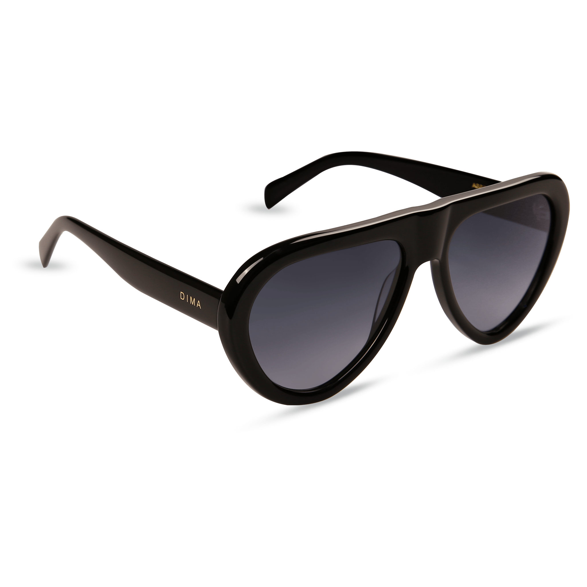 dima sunglasses aggie black frame blue gradient lens 2