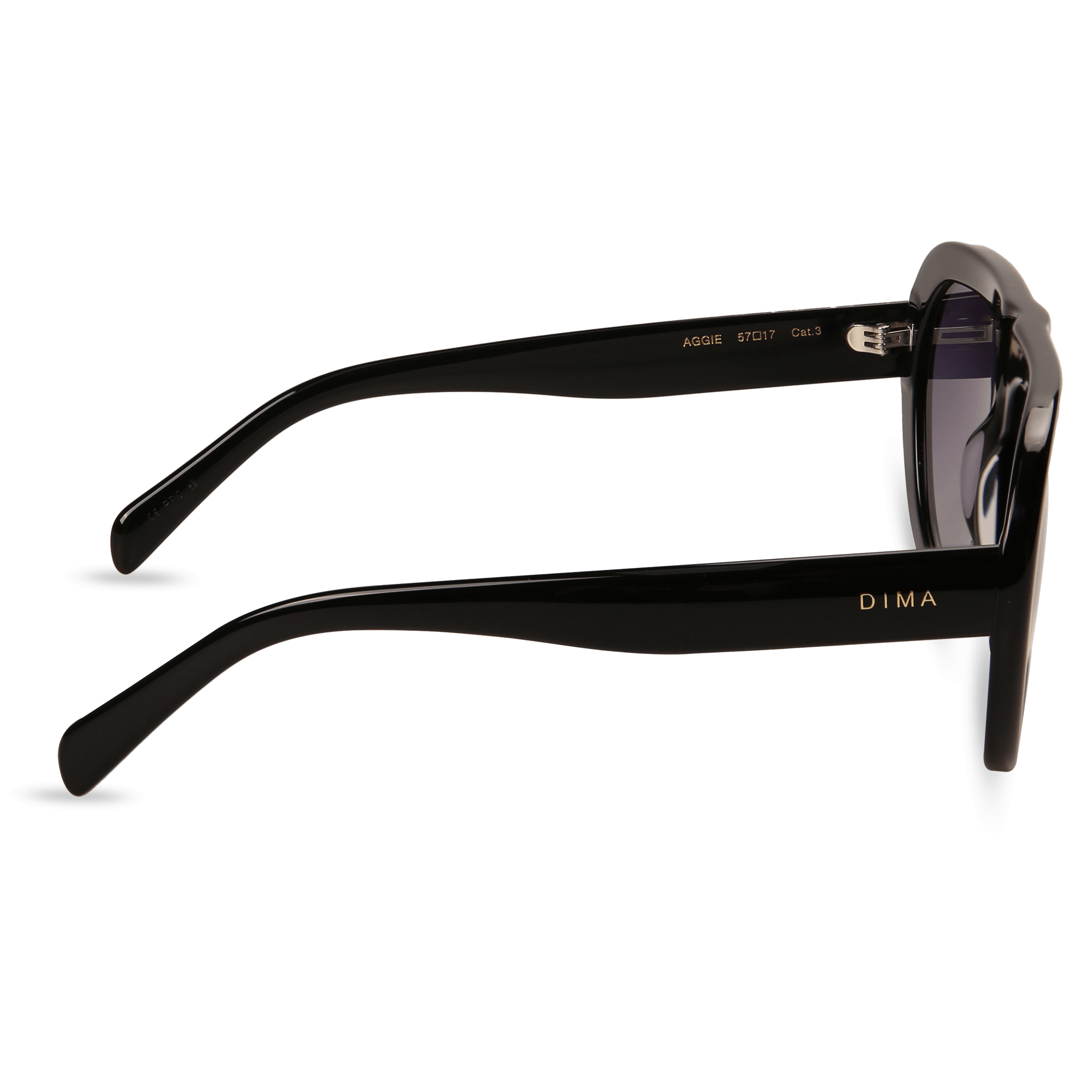 dima sunglasses aggie black frame blue gradient lens 3