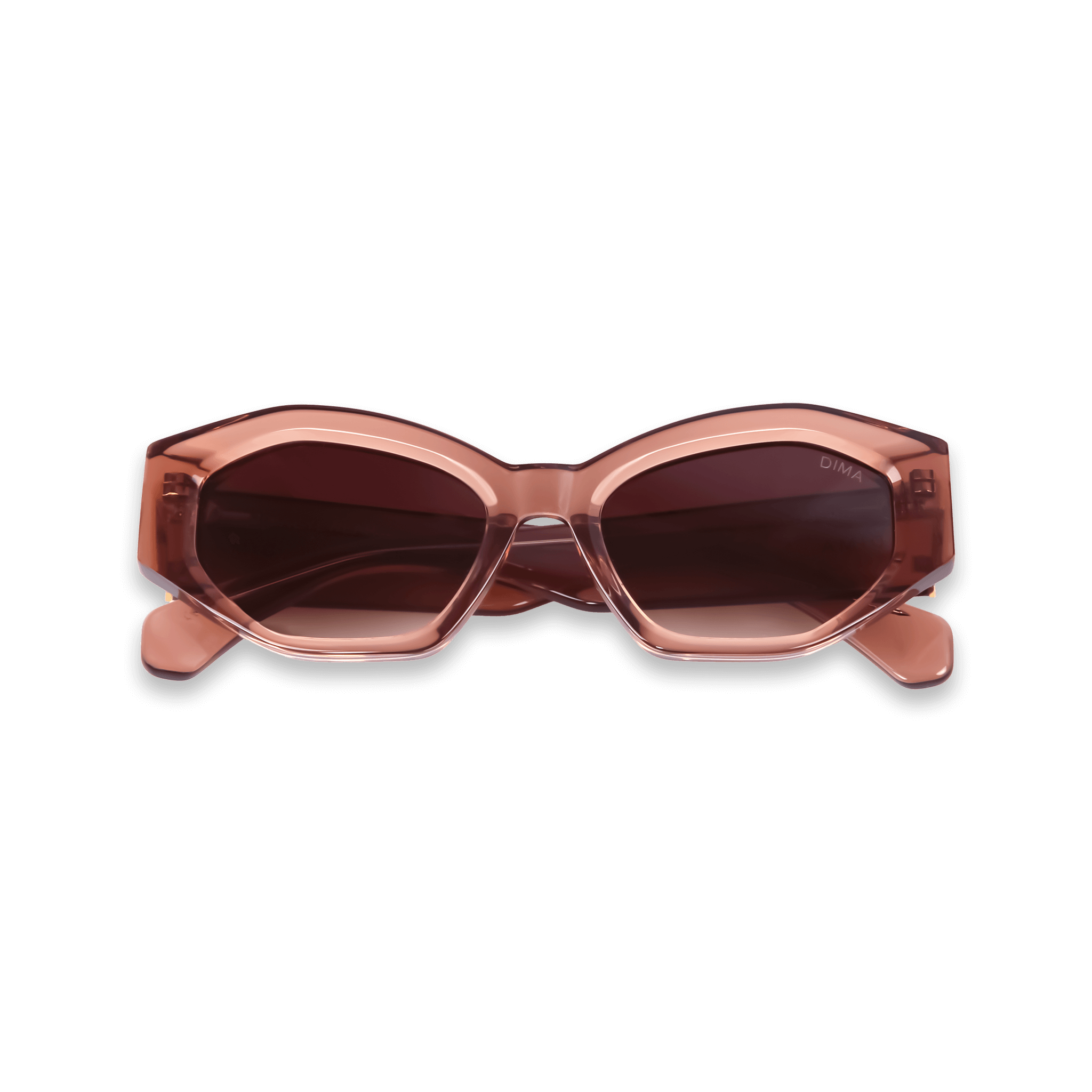 dima sunglasses mia taupe frame brown gradient lens 1