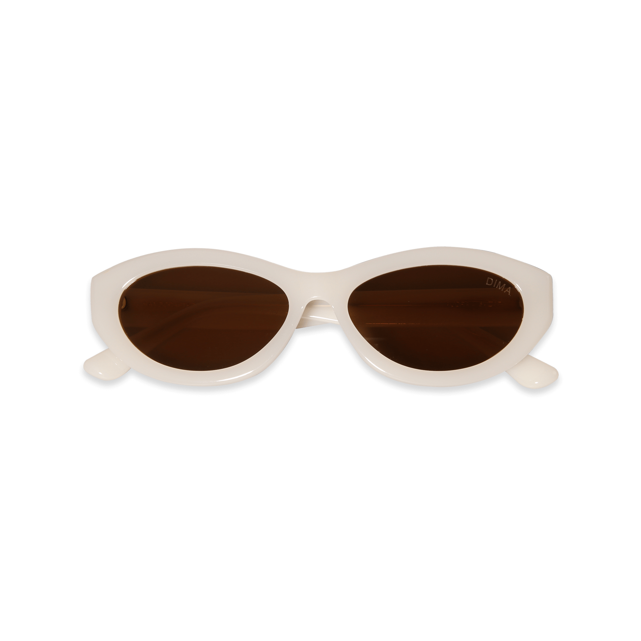 DIMA Eyewear Audra Milky White Frame Brown Lens 3