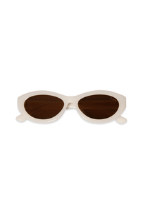 DIMA Eyewear Audra Milky White Frame Brown Lens 3