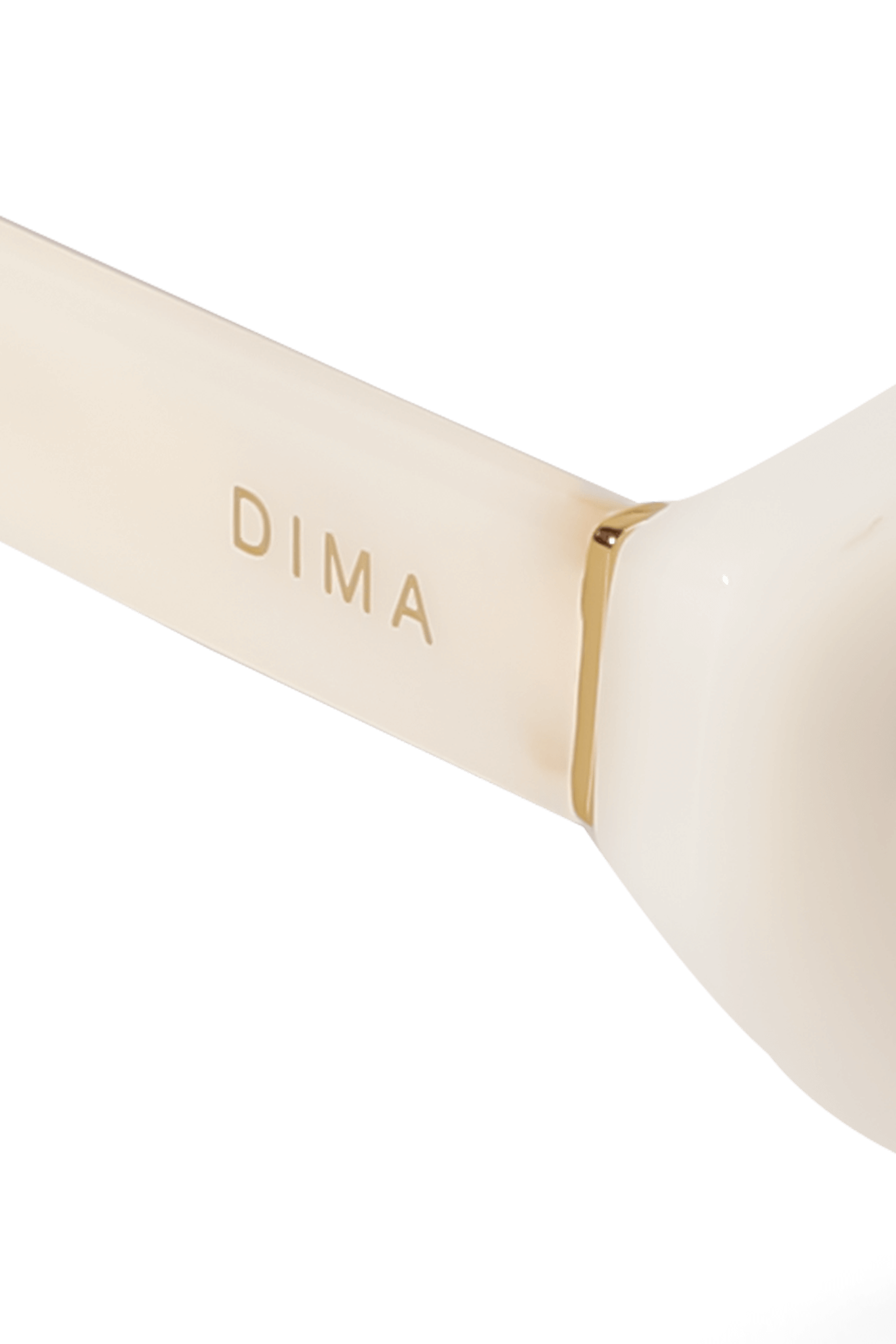 DIMA Eyewear Audra Milky White Frame Brown Lens 4