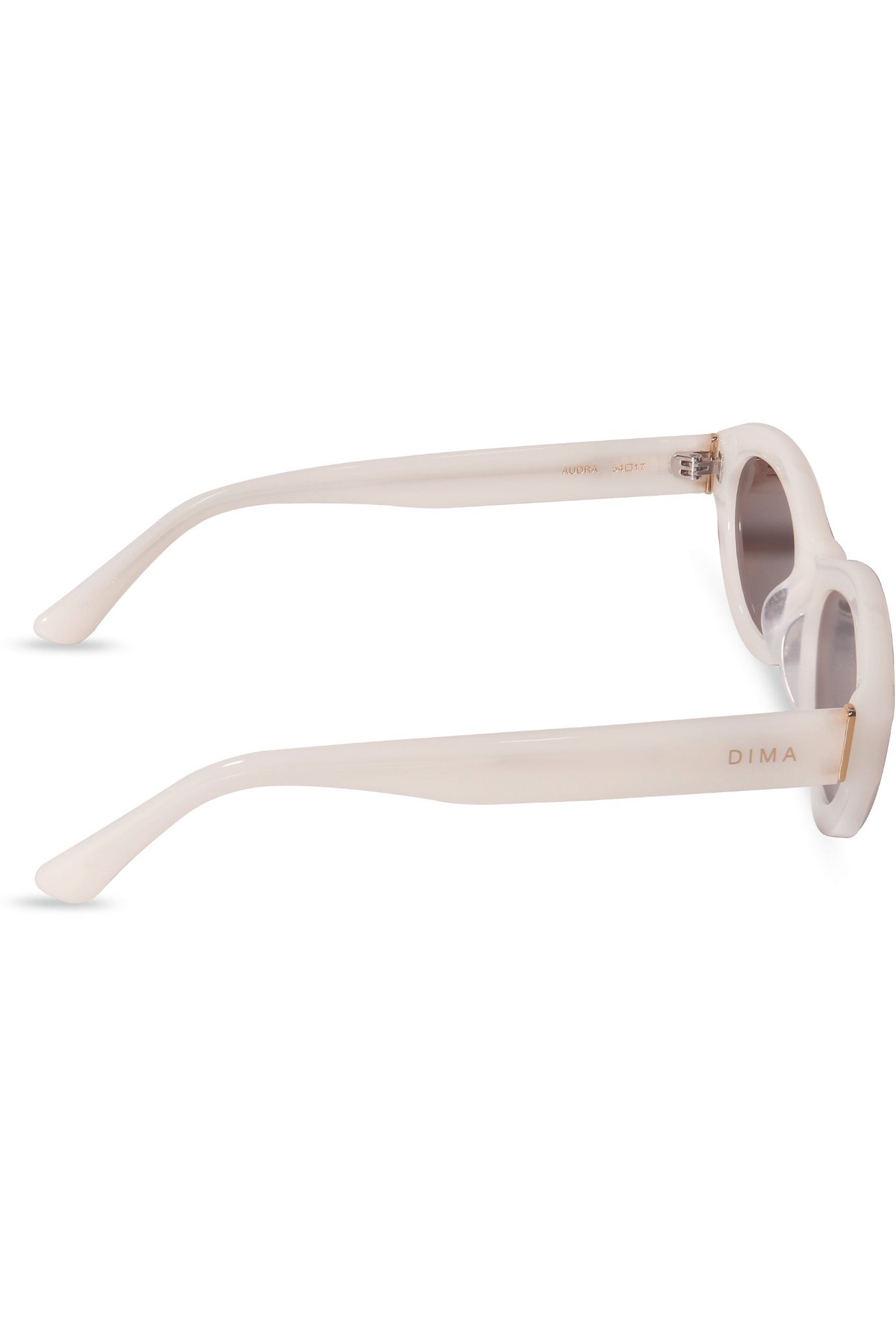 DIMA Eyewear Audra Milky White Frame Brown Lens 5