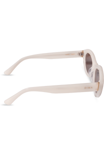 DIMA Eyewear Audra Milky White Frame Brown Lens 5