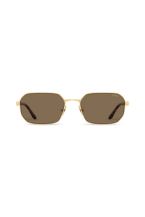 DIMA Eyewear Crux Gold Amber Tortoise Frame Brown Lens 1