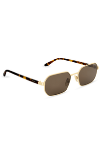 DIMA Eyewear Crux Gold Amber Tortoise Frame Brown Lens 3