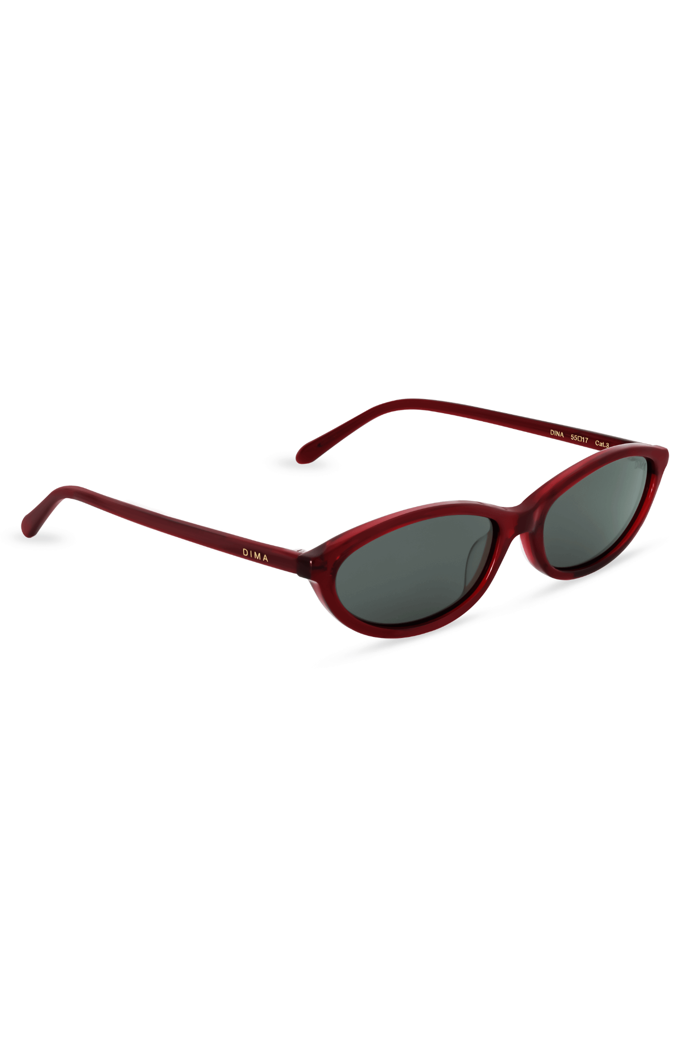 DIMA Eyewear Dina Crystal Red Frame Grey Lens 3