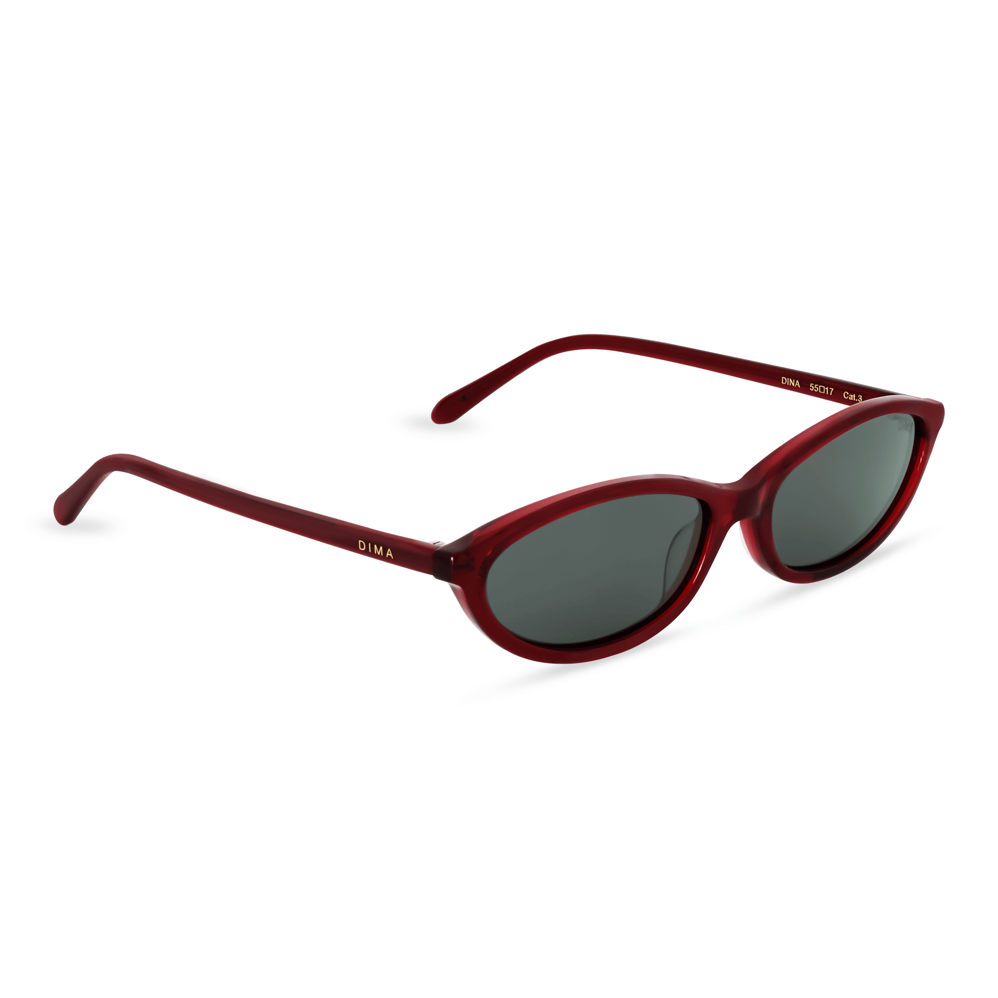 DIMA Eyewear Dina Crystal Red Frame Grey Lens 3