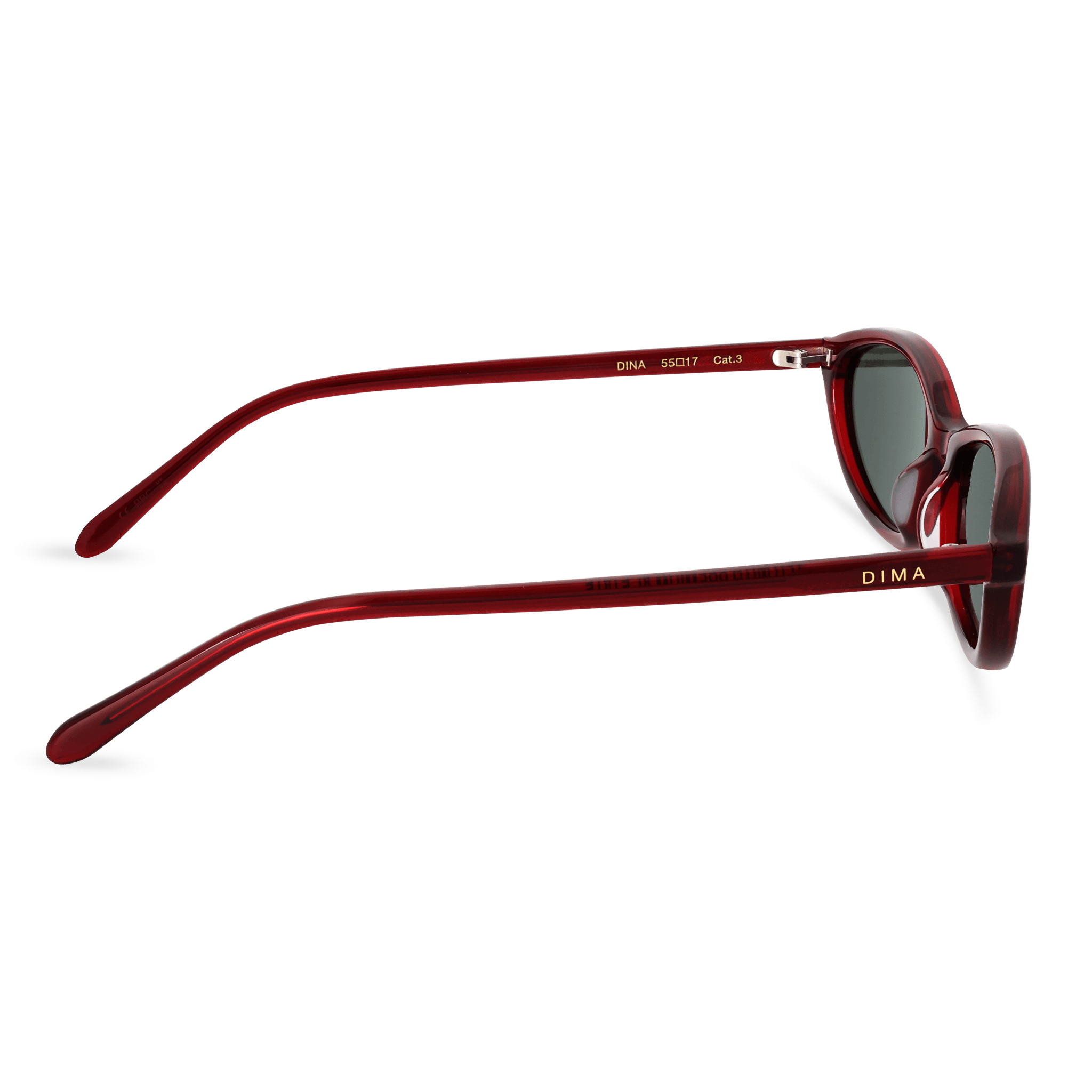 DIMA Eyewear Dina Crystal Red Frame Grey Lens 4