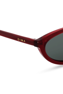 DIMA Eyewear Dina Crystal Red Frame Grey Lens