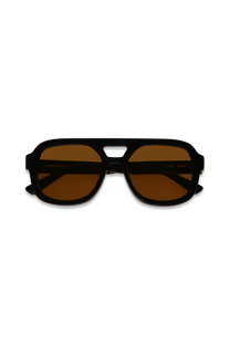 DIMA Eyewear Flare Black Frame Light Brown Lens 2