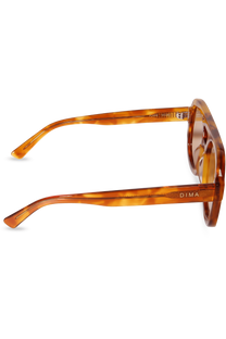DIMA Eyewear Flare Havana Frame Yellow Lens 4