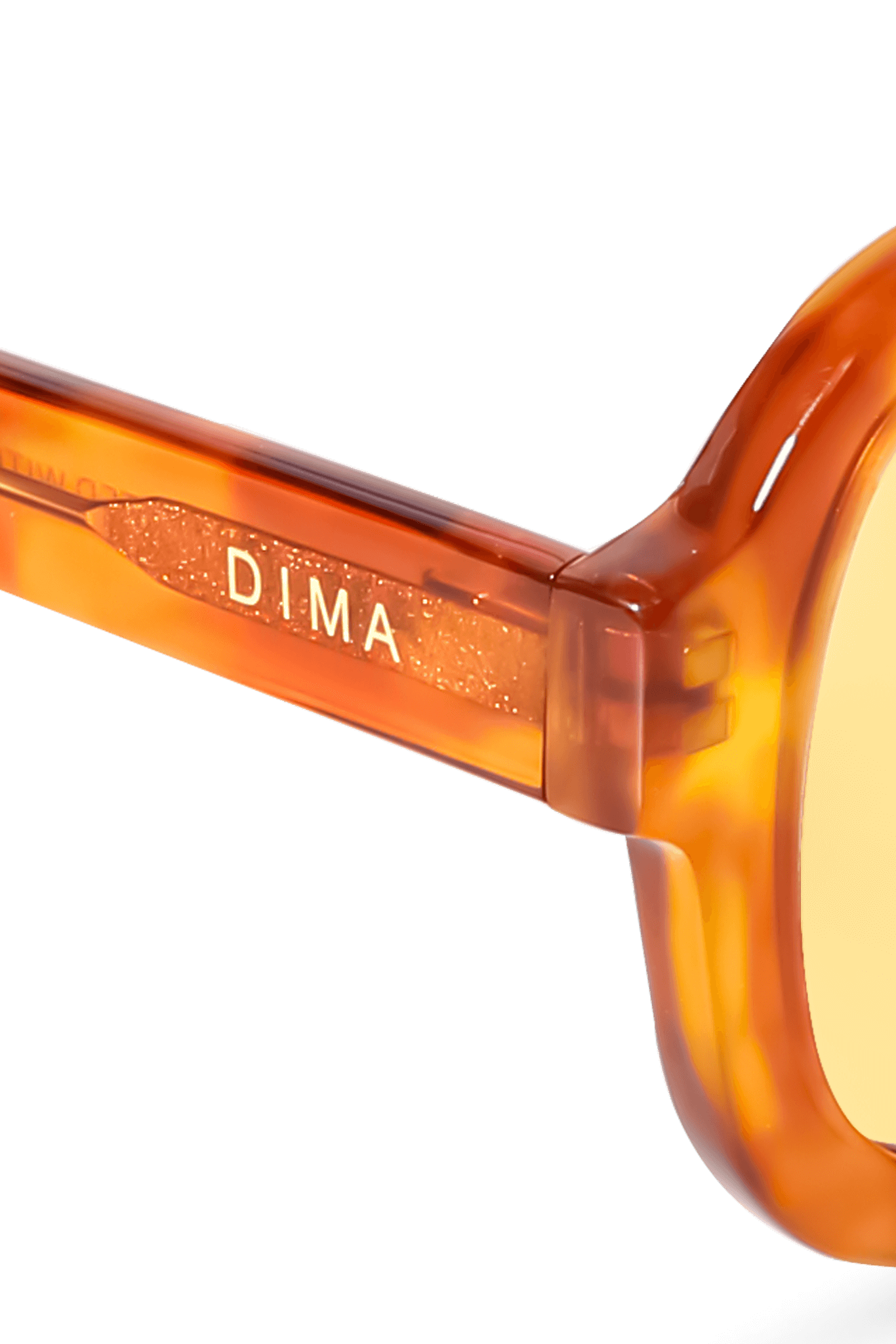 DIMA Eyewear Flare Havana Frame Yellow Lens 5