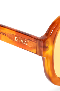 DIMA Eyewear Flare Havana Frame Yellow Lens 5