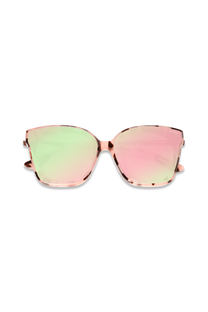 DIMA Eyewear Lulu Pink Tortoise Frame Rose Mirror Lens 3