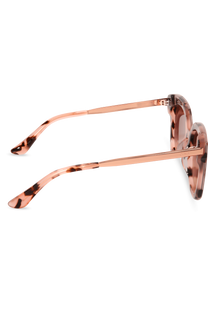 DIMA Eyewear Lulu Pink Tortoise Frame Rose Mirror Lens 4