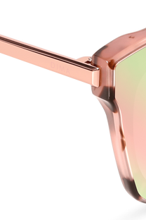 DIMA Eyewear Lulu Pink Tortoise Frame Rose Mirror Lens 5