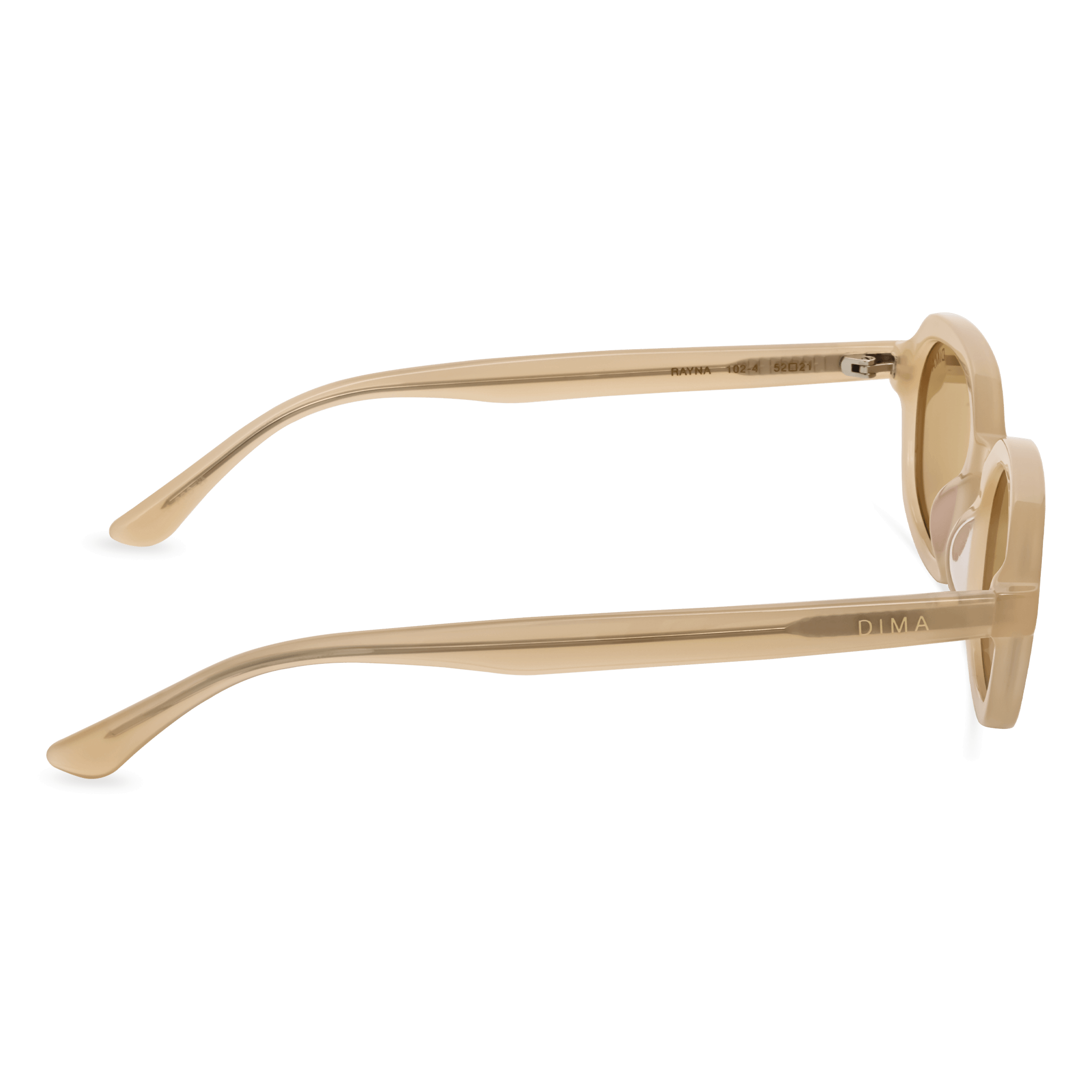 DIMA Eyewear Rayna Bone Frame Light Brown Lens 4