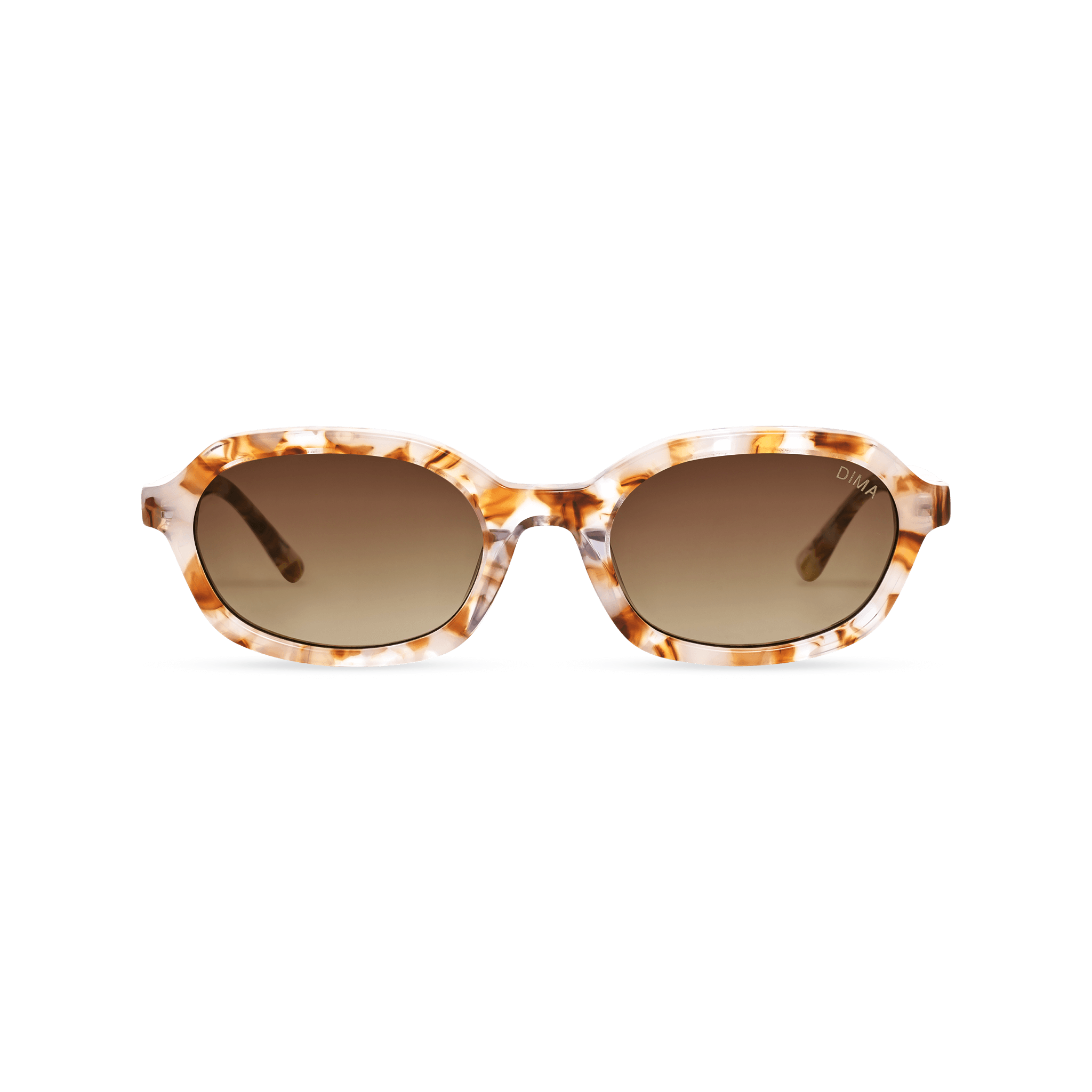 DIMA Eyewear Rayna Brown Pearl Frame Brown Gradient Lens 1