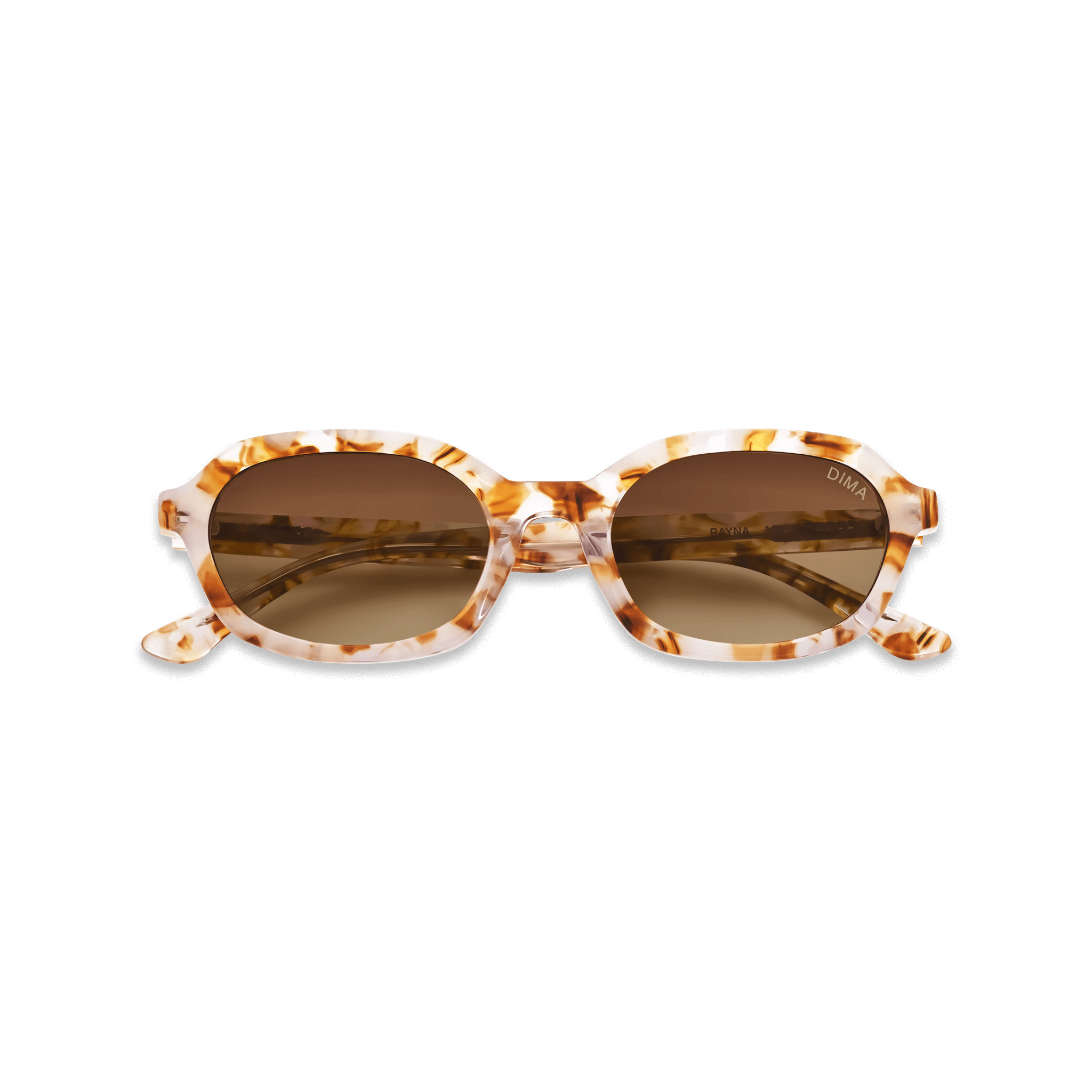 DIMA Eyewear Rayna Brown Pearl Frame Brown Gradient Lens 2