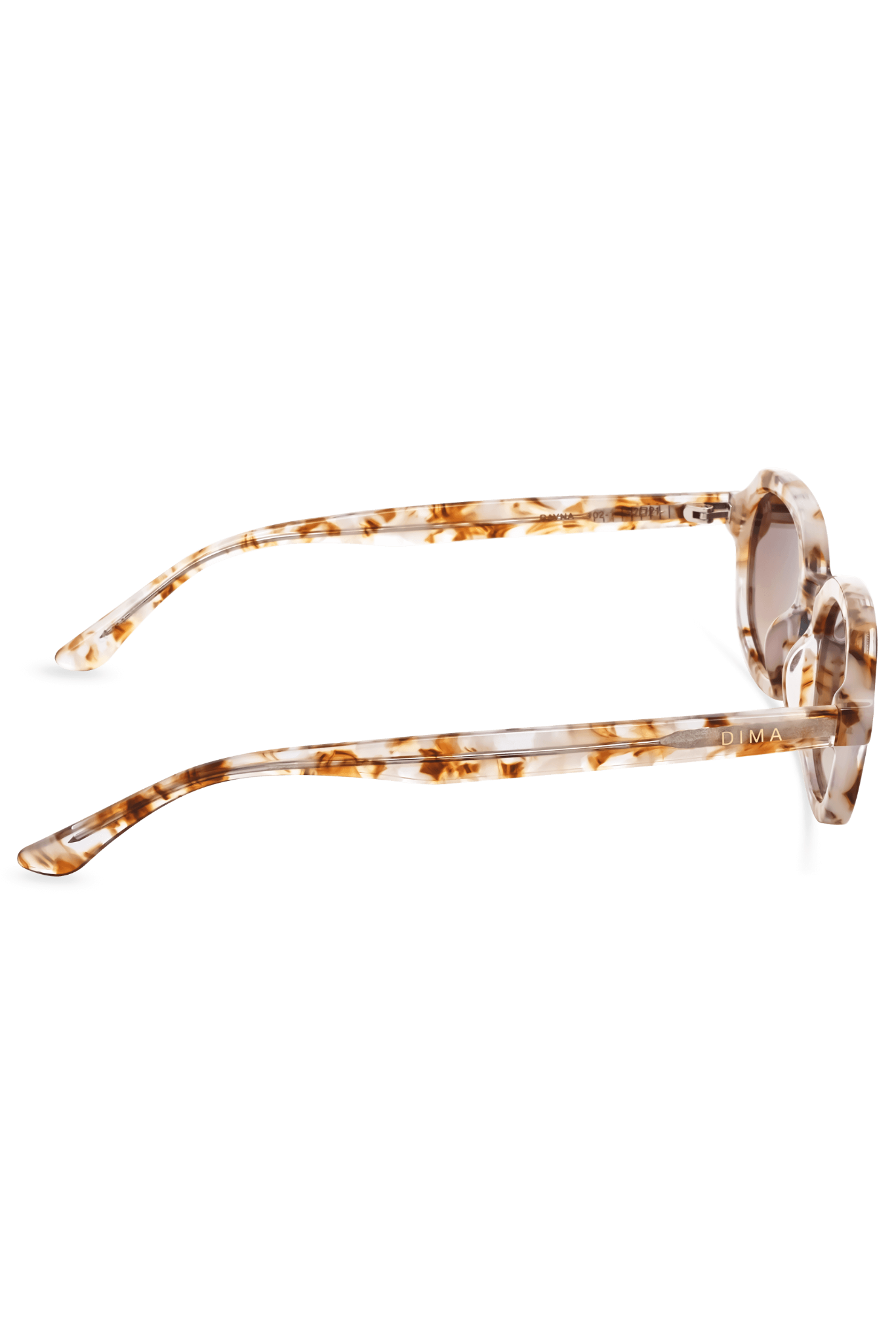 DIMA Eyewear Rayna Brown Pearl Frame Brown Gradient Lens 4