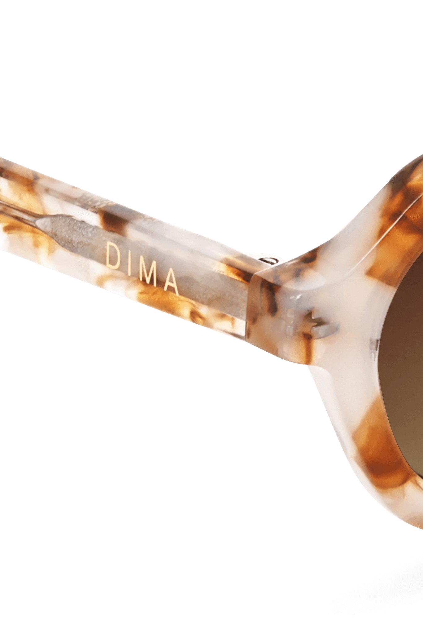 DIMA Eyewear Rayna Brown Pearl Frame Brown Gradient Lens 5