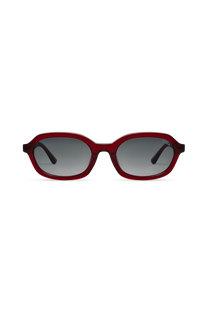 DIMA Eyewear Rayna Crystal Red Frame Grey Gradient Lens 1