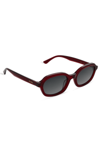 DIMA Eyewear Rayna Crystal Red Frame Grey Gradient Lens 3