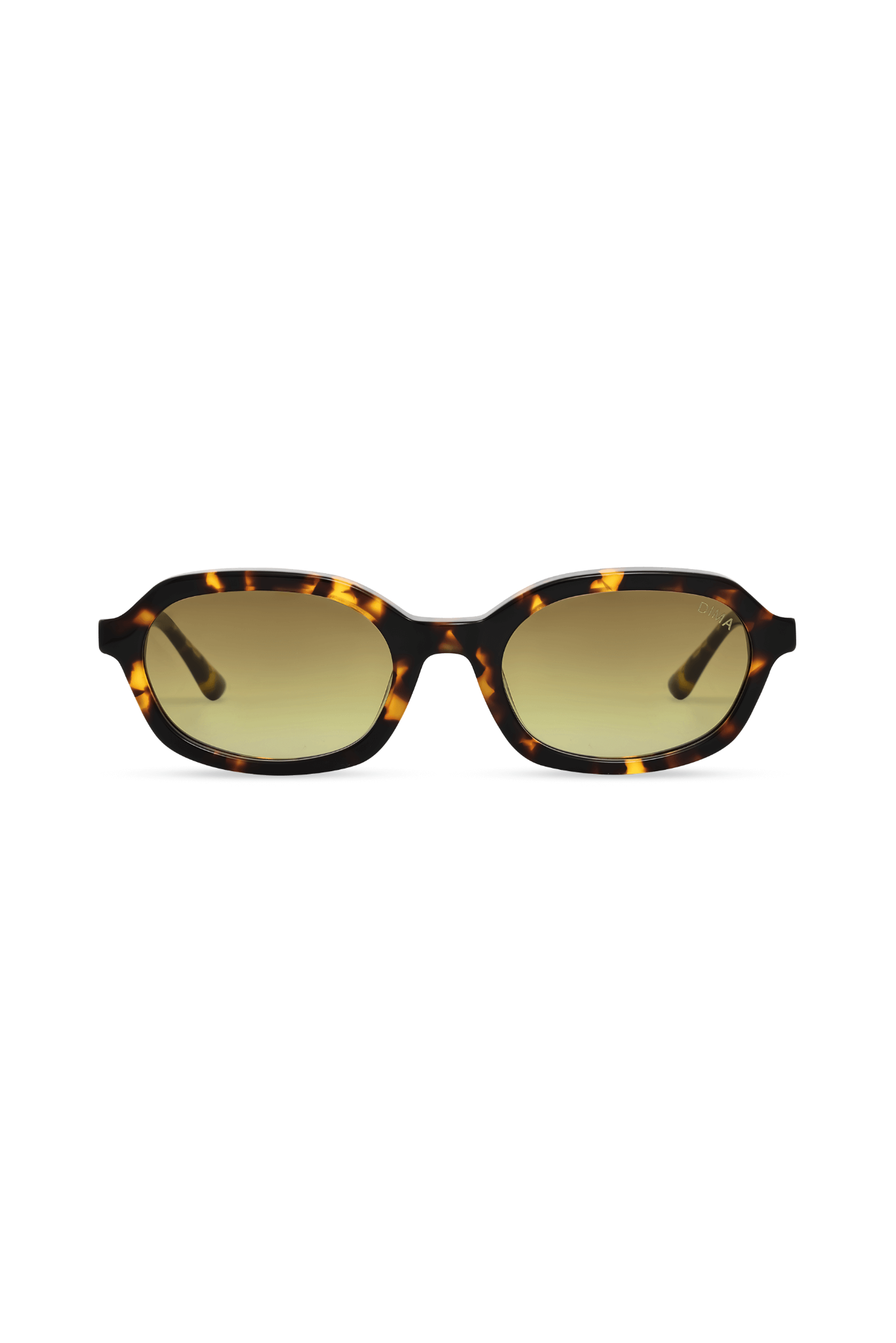 DIMA Eyewear Rayna Dark Tortoise Frame Mustard Gradient Lens 1