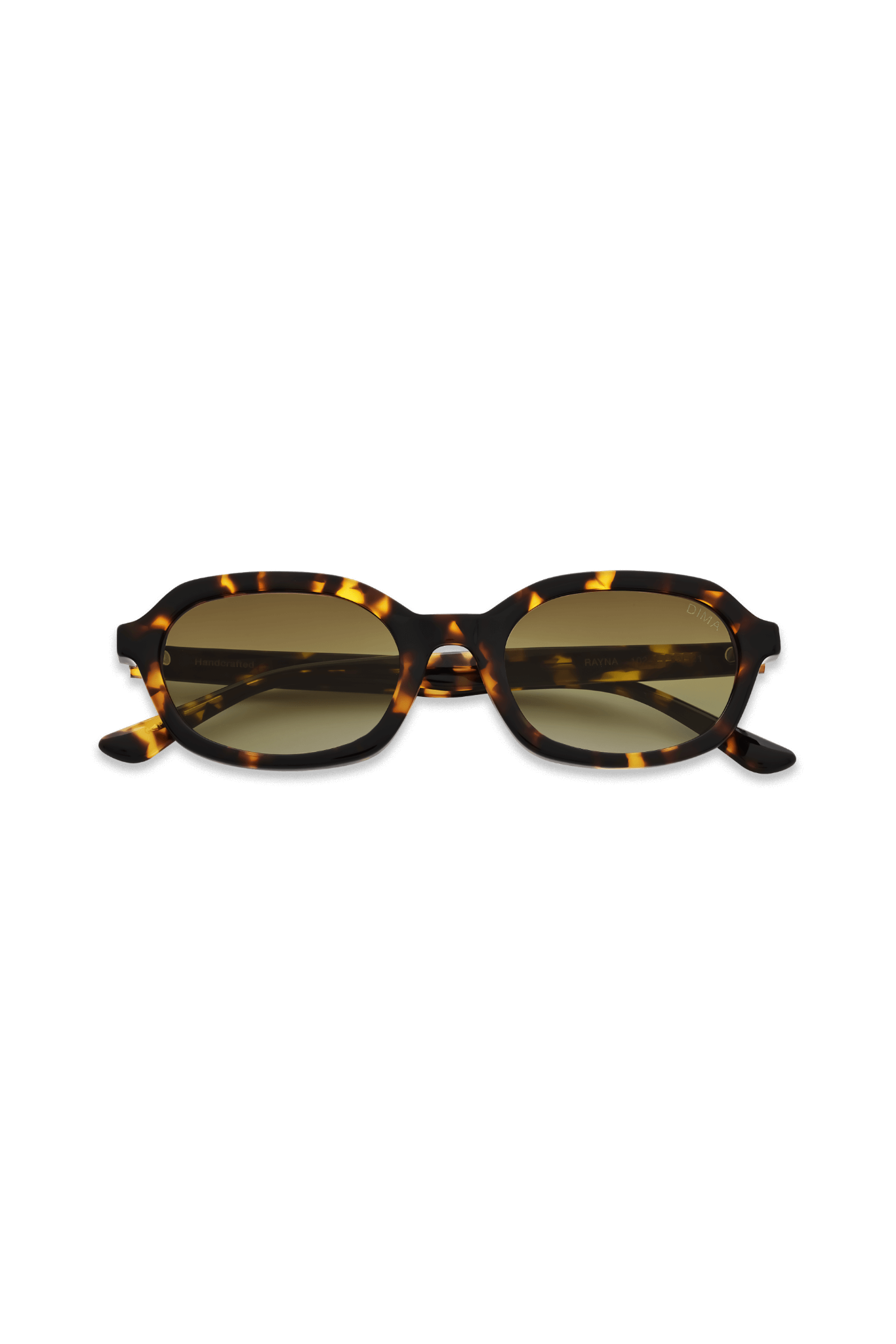 DIMA Eyewear Rayna Dark Tortoise Frame Mustard Gradient Lens 2