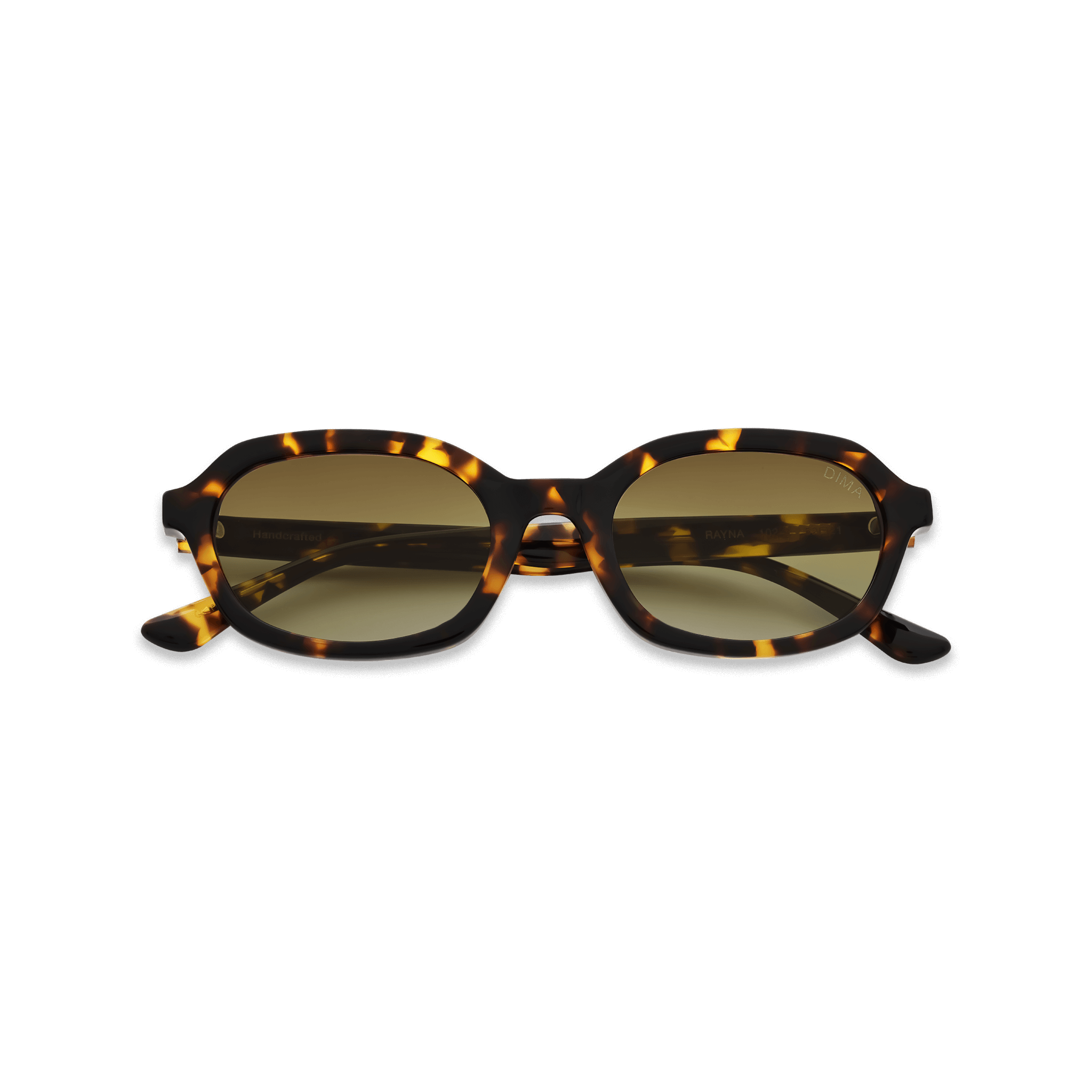 DIMA Eyewear Rayna Dark Tortoise Frame Mustard Gradient Lens 2