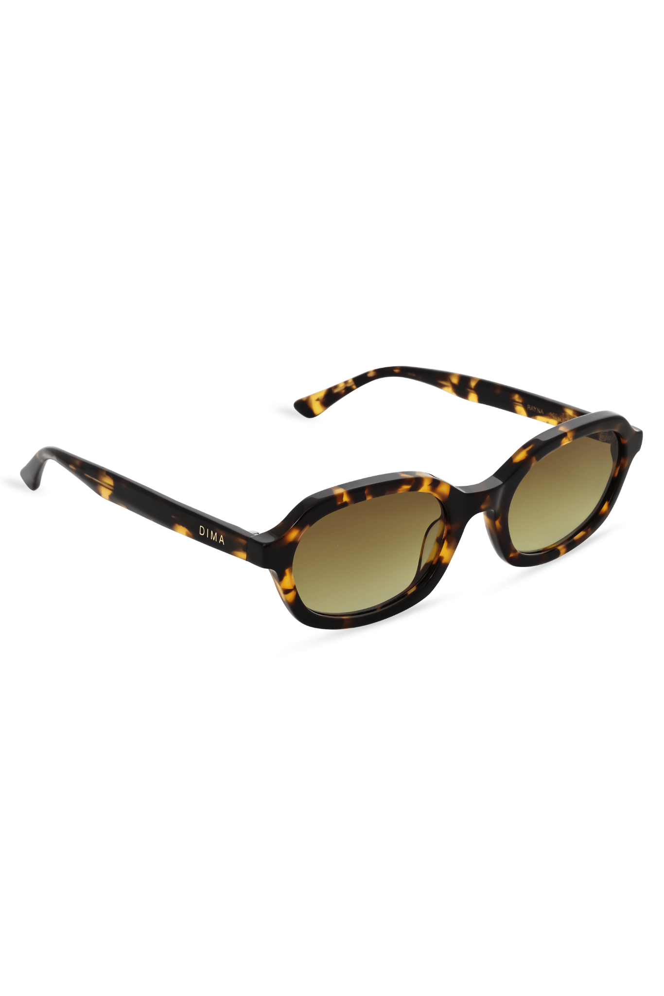 DIMA Eyewear Rayna Dark Tortoise Frame Mustard Gradient Lens 3