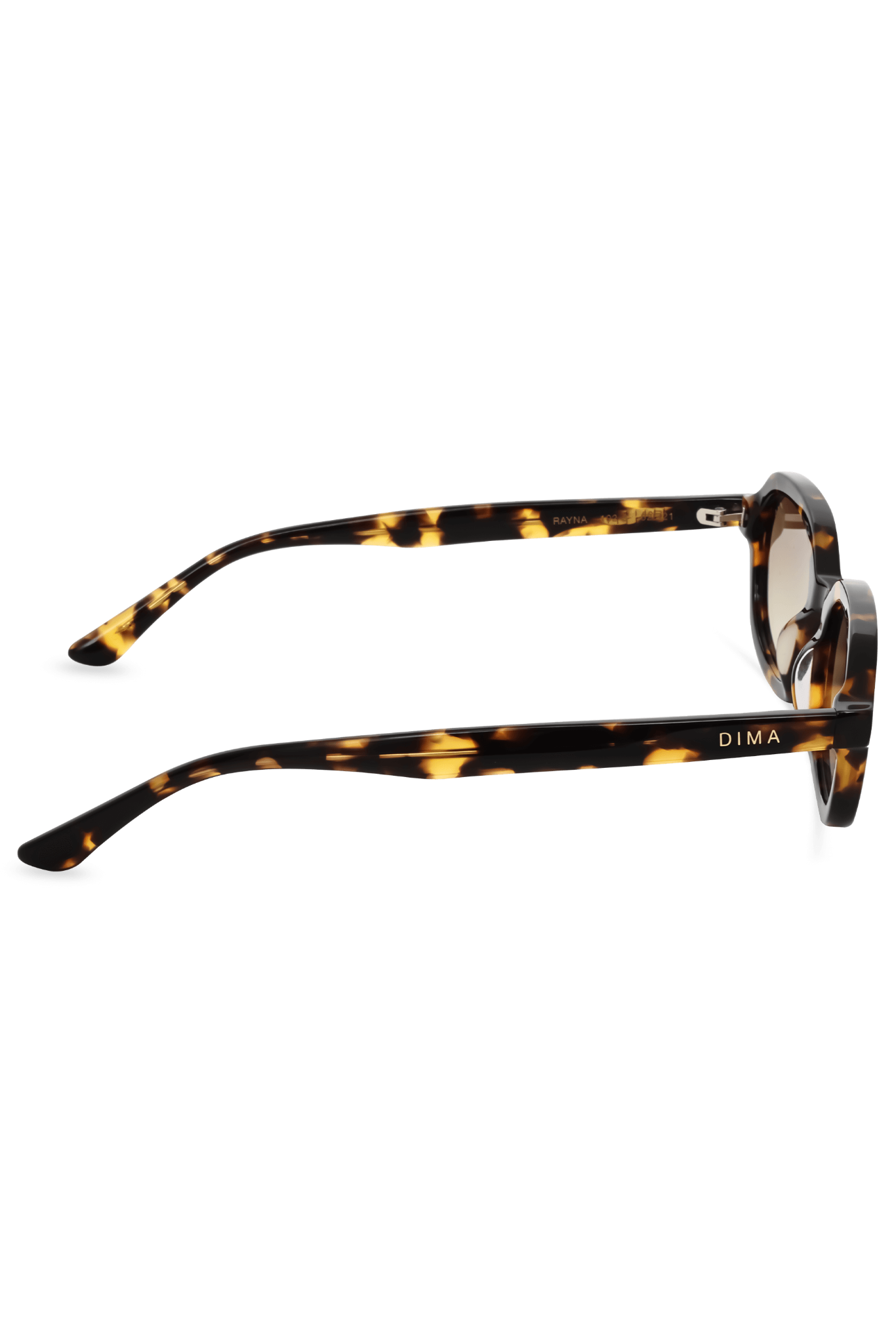DIMA Eyewear Rayna Dark Tortoise Frame Mustard Gradient Lens 4