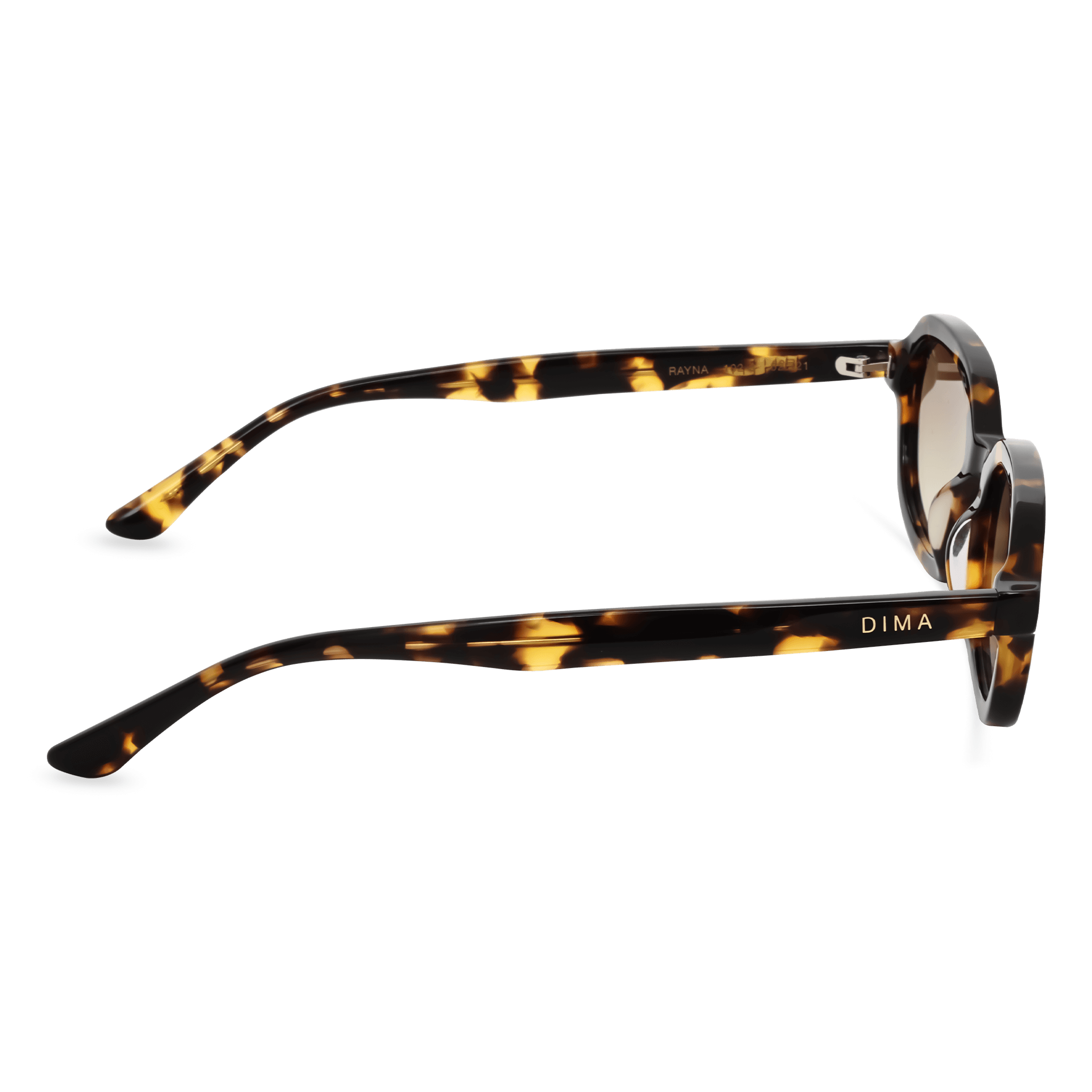 DIMA Eyewear Rayna Dark Tortoise Frame Mustard Gradient Lens 4