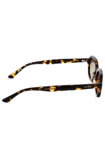 DIMA Eyewear Rayna Dark Tortoise Frame Mustard Gradient Lens 4