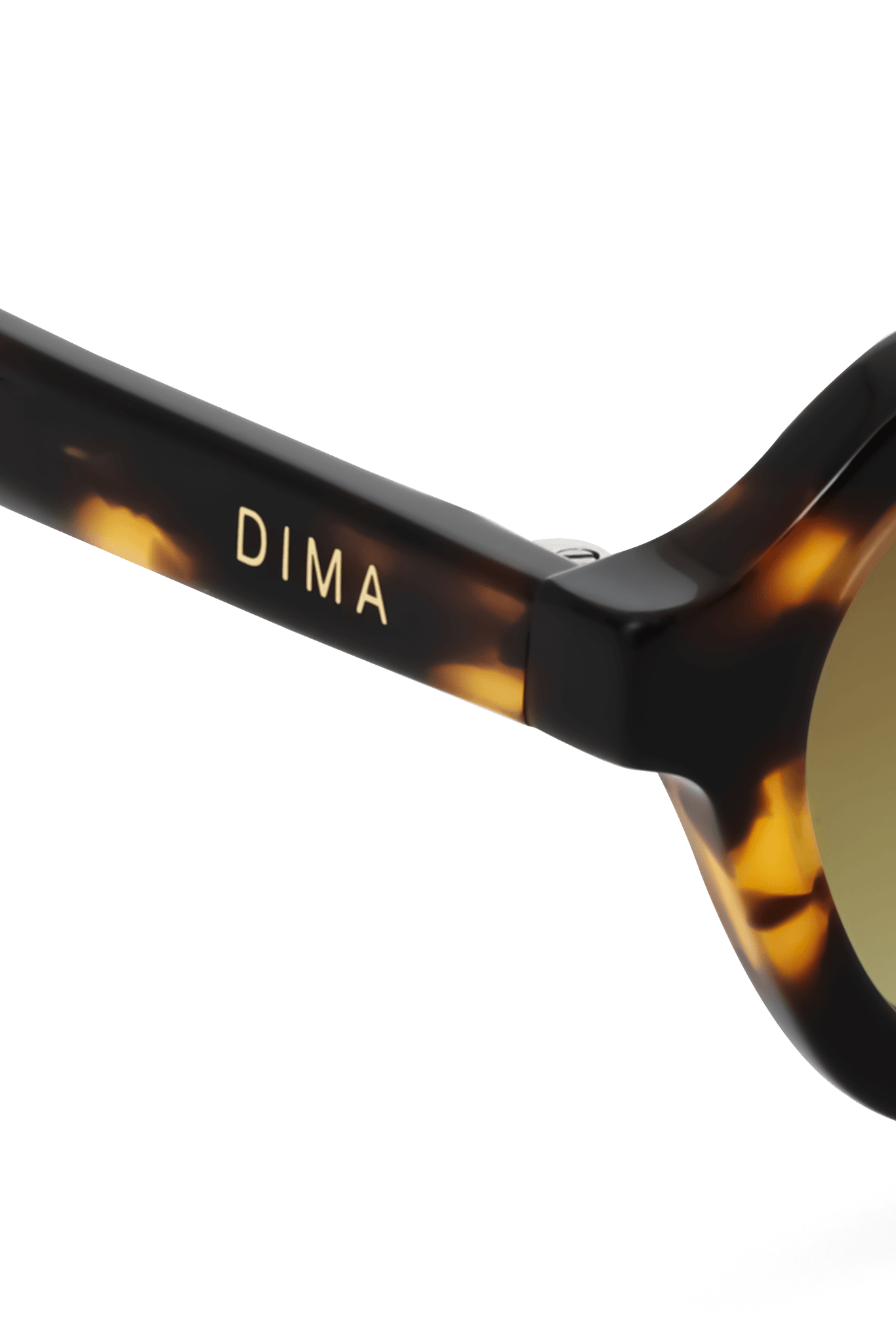 DIMA Eyewear Rayna Dark Tortoise Frame Mustard Gradient Lens 5