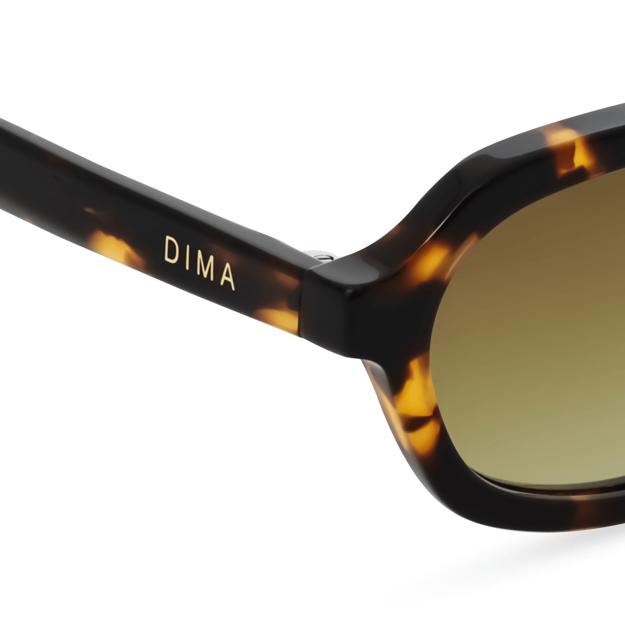 DIMA Eyewear Rayna Dark Tortoise Frame Mustard Gradient Lens 5