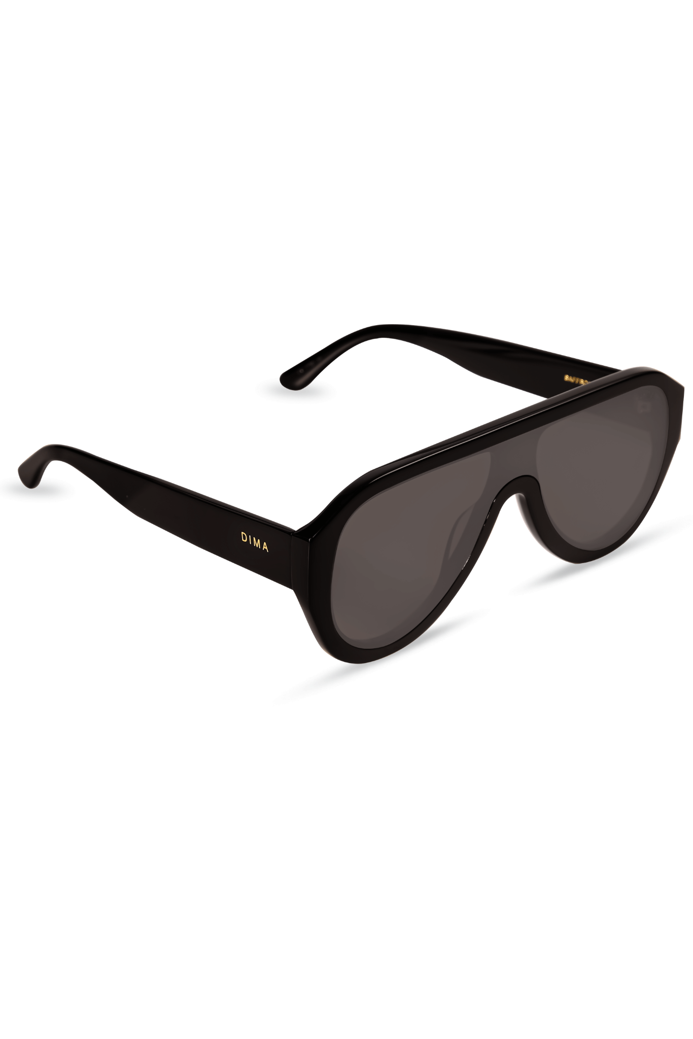 DIMA Eyewear Saffron Black Frame Grey Lens 1