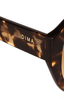 DIMA Eyewear Saffron Espresso Tortoise Frame Brown Gradient Lens 4