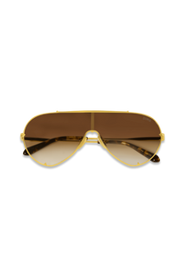 DIMA Eyewear Skyra Gold Dark Tortoise Frame Brown Gradient Lens 3