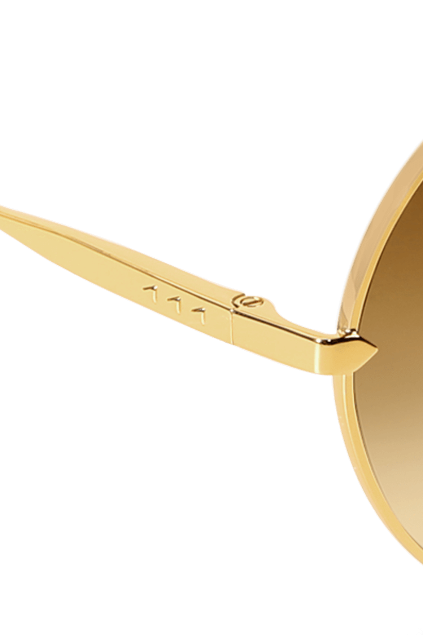 DIMA Eyewear Skyra Gold Dark Tortoise Frame Brown Gradient Lens 5