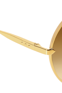 DIMA Eyewear Skyra Gold Dark Tortoise Frame Brown Gradient Lens 5