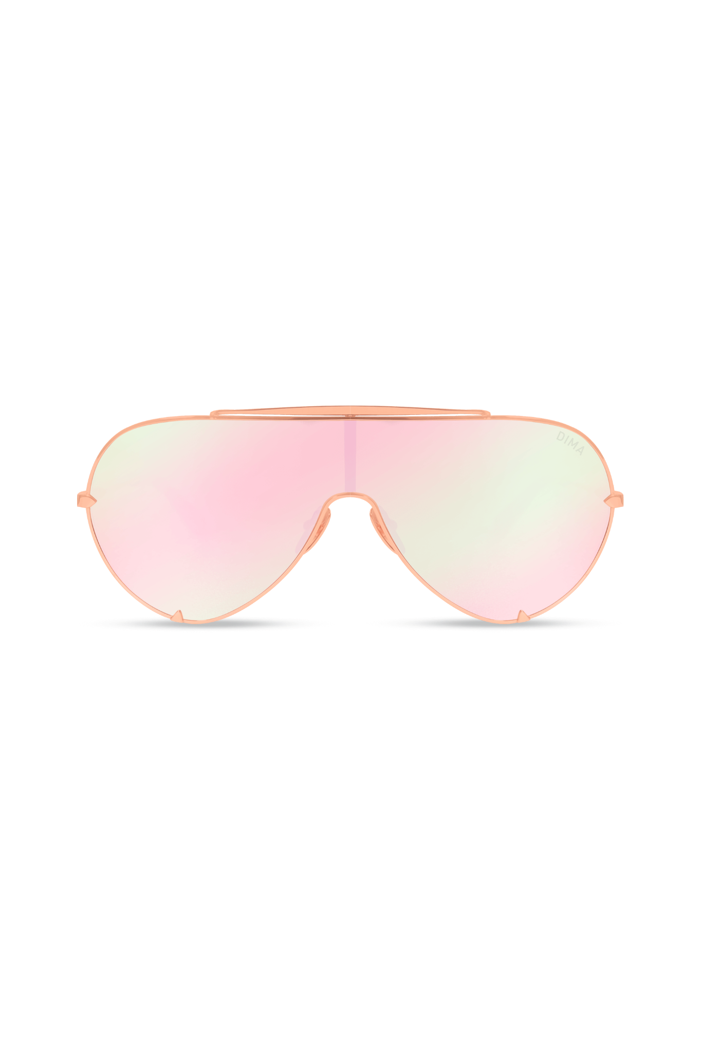 DIMA Eyewear Skyra Rose Gold Pink Frame Pink Mirror Lens 2