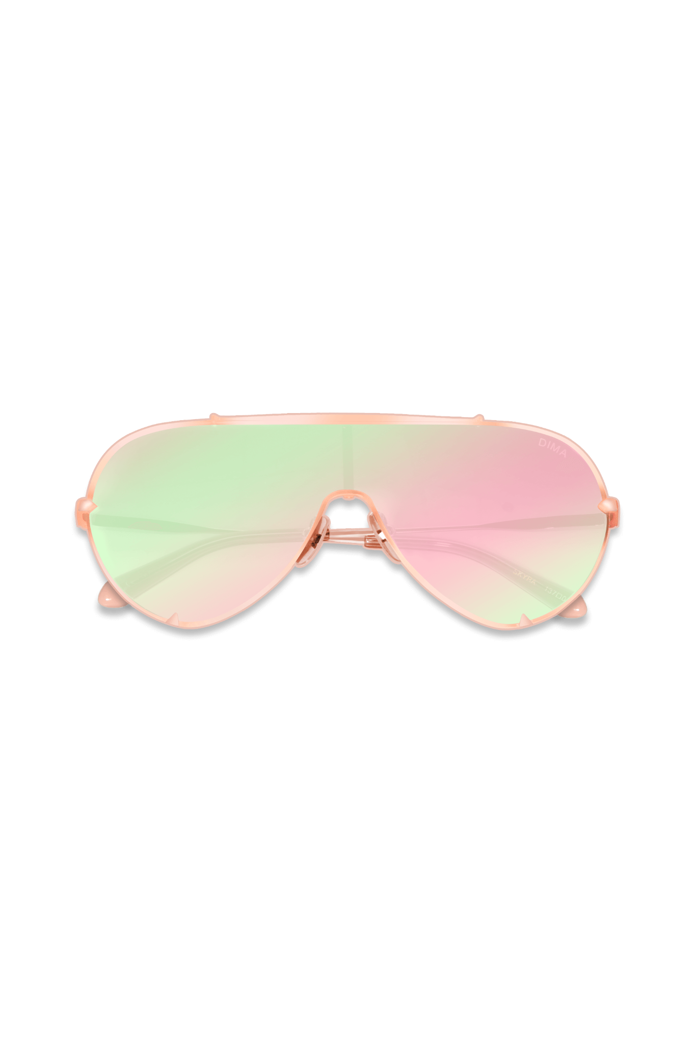 DIMA Eyewear Skyra Rose Gold Pink Frame Pink Mirror Lens 3