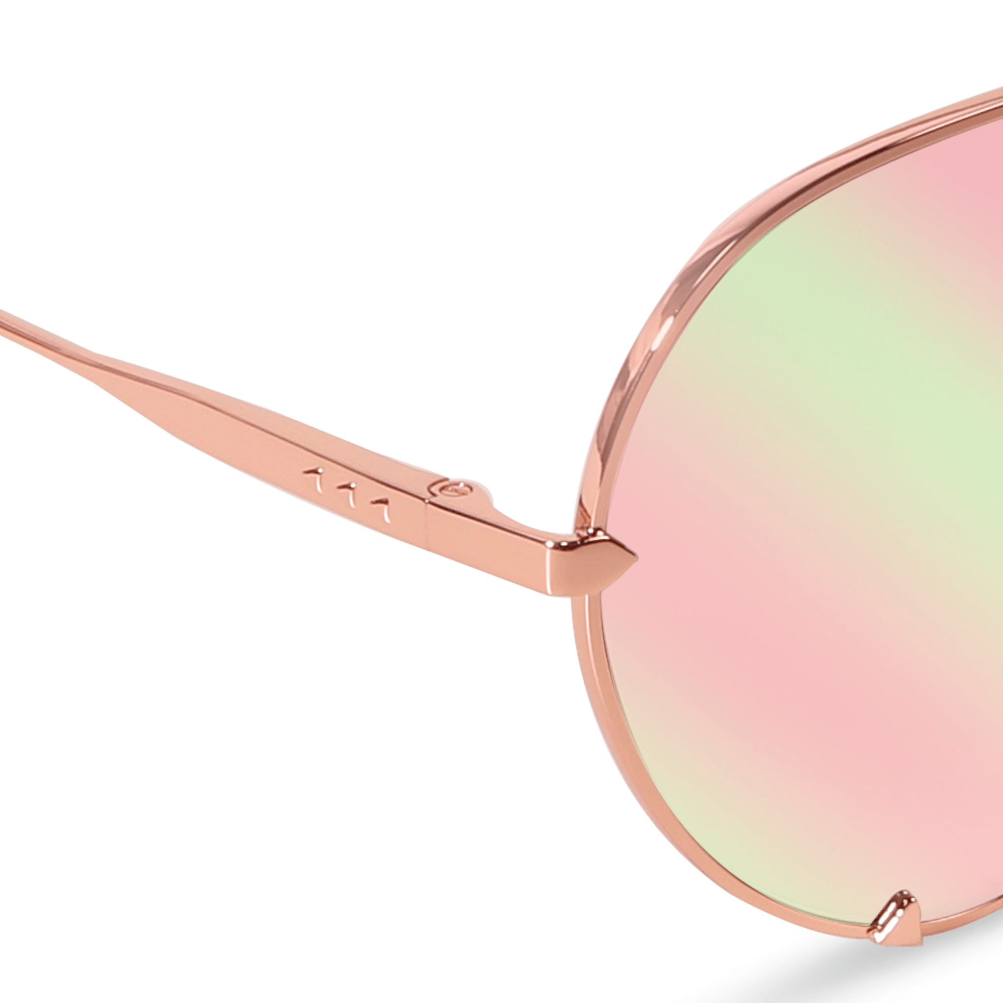 DIMA Eyewear Skyra Rose Gold Pink Frame Pink Mirror Lens 5
