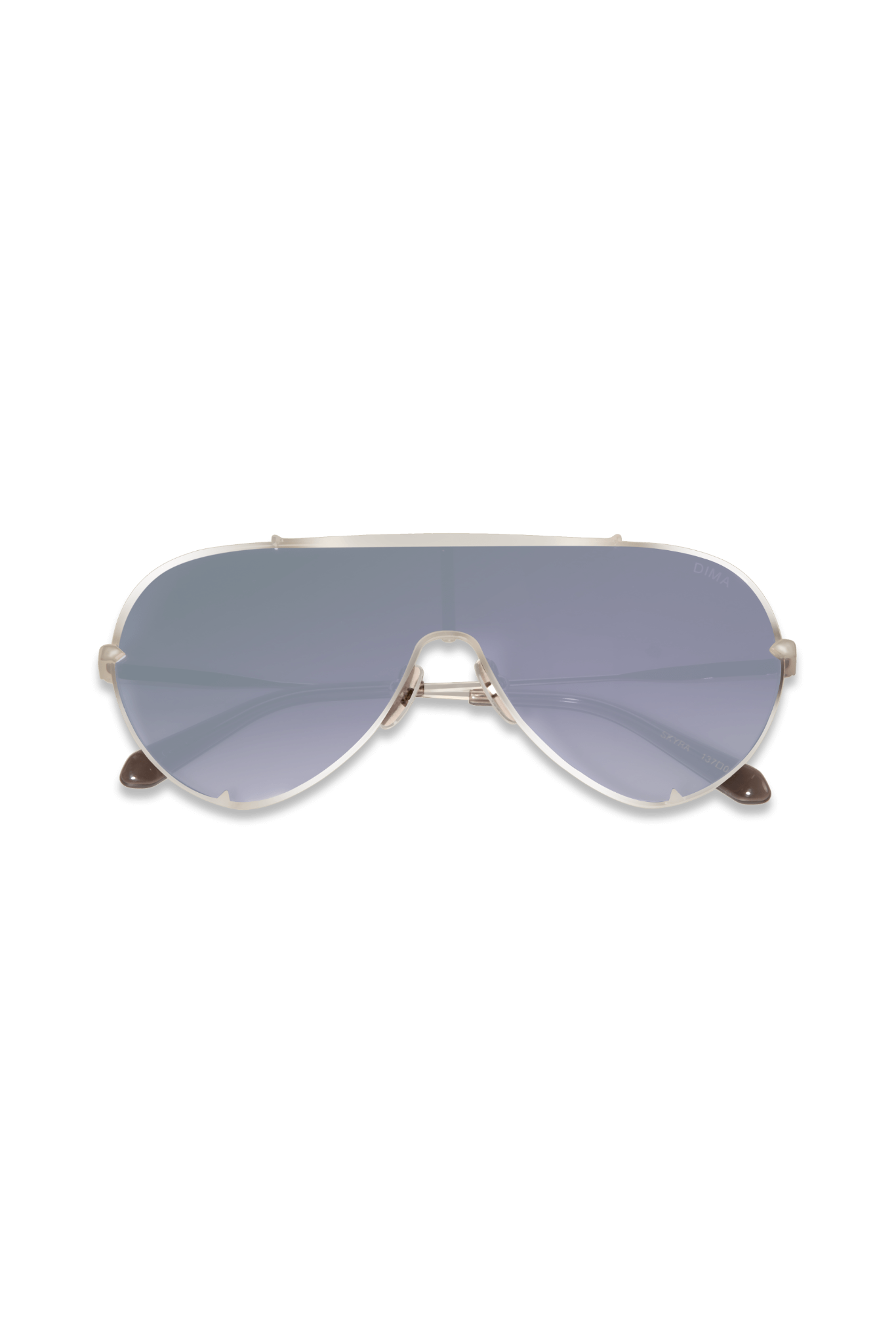 DIMA Eyewear Skyra Silver Crystal Grey Frame Grey Gradient Mirror Lens 2