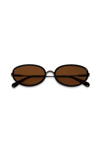 DIMA Eyewear Solis Black Frame Light Brown Lens 1