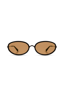 DIMA Eyewear Solis Black Frame Light Brown Lens 2